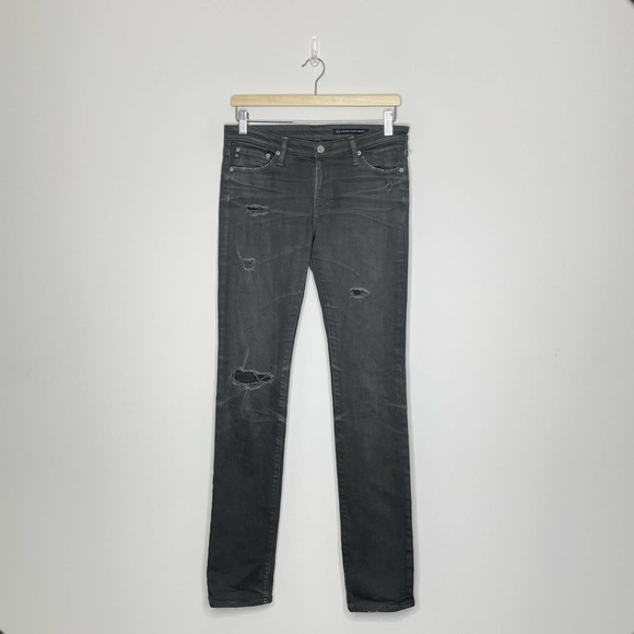 AG ADRIANO GOLDSCHMIED | Ripped Straight Leg Jeans | 28 - Picture 2 of 5